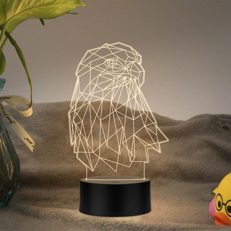 Eagle Led Night Lamp with Warm White Color Hoom Decor Lamp